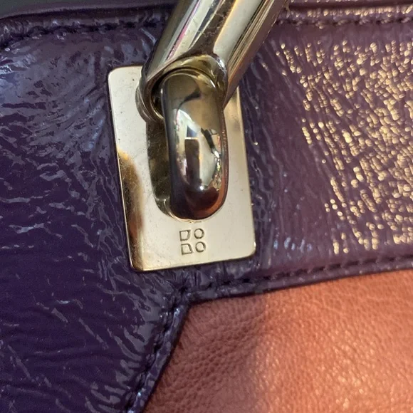 ** FLASH SALE**Noel Kate Spade  purple patent leather and brown tote - Picture 9 of 16